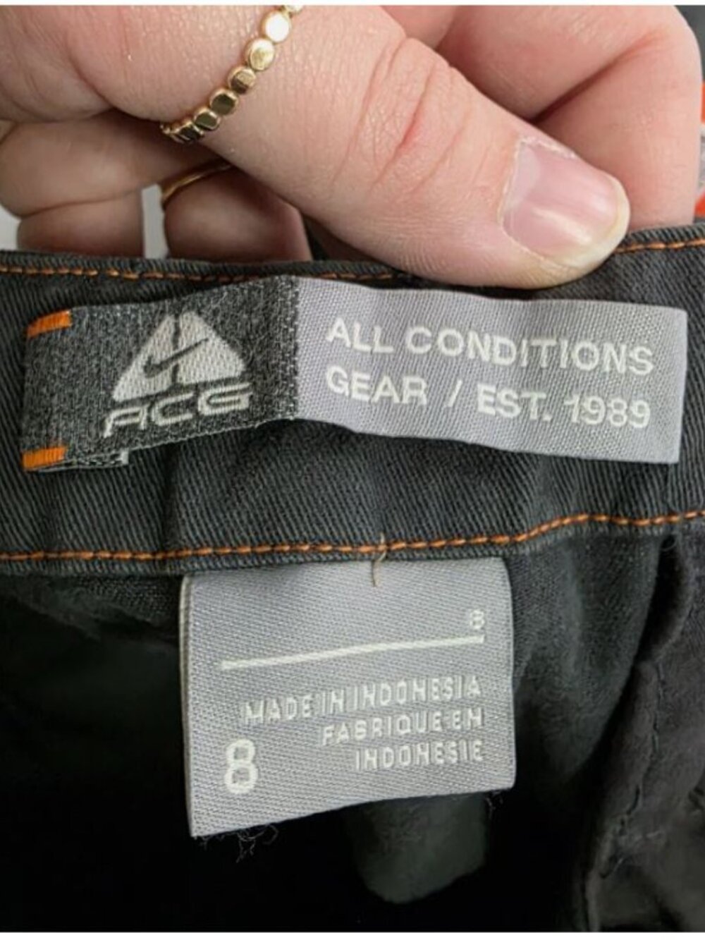 Nike ACG NWT Deep Creek Cargo Pants 8 Gray Straight Leg Outdoors Convertible - Picture 8 of 12